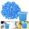 100Pcs Blue Ink Caps Ink Cups Mixed Sizes, Professional Tattoo Supplies Easy to Use Portable Beauty Products Tattoo Inks view 3