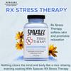 Spazazz Rx Stress Therapy Natural Spa & Bath Salt Aromatherapy Crystals 19oz De-Stress - Calming & Relaxing Natural Aroma & Magnesium Mineral Bathing Salts, Blue view 2