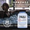 Spazazz Rx Stress Therapy Natural Spa & Bath Salt Aromatherapy Crystals 19oz De-Stress - Calming & Relaxing Natural Aroma & Magnesium Mineral Bathing Salts, Blue view 3