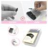 100 Pcs Disposable Eyelash Brush, Mascara Wands Makeup Brushes Crystal Eyebrow Spoolies rush for Eyelash Extensions with Container (Crystal Black+Crystal Pink) view 2
