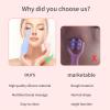 BEIDUOYANG Silicone Face Roller Multifunctional Beauty Roller Skin Care for Face Roller Massager Moisturizing Beauty Tools Silicone Beauty Roller Relaxing Silicone Face Massager, Blue view 3