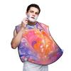 UOYO Rainbow Marble Beard Bib Apron for Men Feather Boho Beard Hair Catcher, Non-Stick Beard Shave Trimming, Grooming Gifts for Husband, Dad view 1