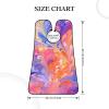 UOYO Rainbow Marble Beard Bib Apron for Men Feather Boho Beard Hair Catcher, Non-Stick Beard Shave Trimming, Grooming Gifts for Husband, Dad view 4