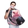 UOYO Cow Print Texture Beard Bib Apron for Men Watercolor Beard Hair Catcher, Non-Stick Beard Shave Trimming, Grooming Gifts for Husband, Dad view 1