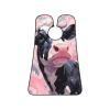 UOYO Cow Print Texture Beard Bib Apron for Men Watercolor Beard Hair Catcher, Non-Stick Beard Shave Trimming, Grooming Gifts for Husband, Dad view 2