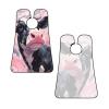 UOYO Cow Print Texture Beard Bib Apron for Men Watercolor Beard Hair Catcher, Non-Stick Beard Shave Trimming, Grooming Gifts for Husband, Dad view 3