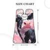UOYO Cow Print Texture Beard Bib Apron for Men Watercolor Beard Hair Catcher, Non-Stick Beard Shave Trimming, Grooming Gifts for Husband, Dad view 4