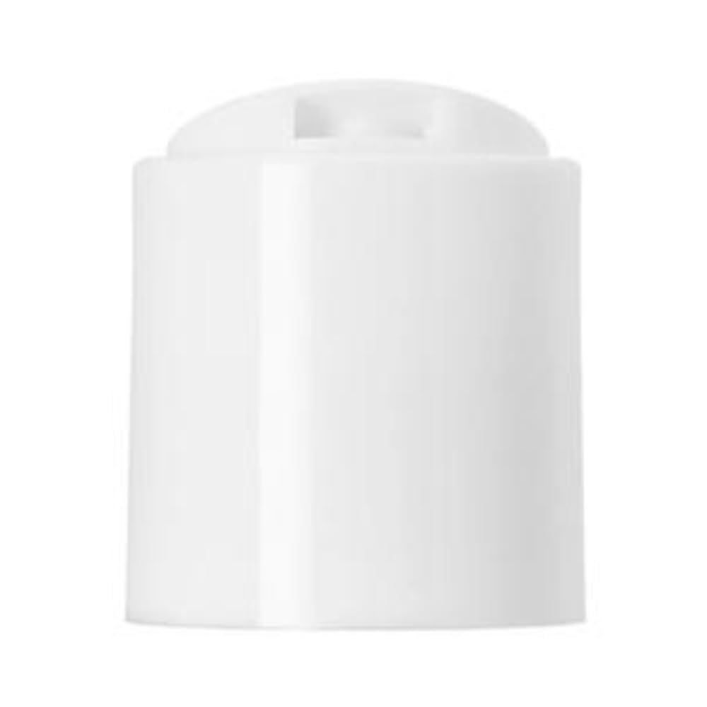 24/410 Durable Unlined Disc Press Top Closure Caps for Plastic, Empty, Shampoo, Soap, Lotion Bottles - Caps for Squeeze Bottles With Neck Diameter 24mm (1, White)