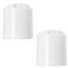 24/410 Durable Unlined Disc Press Top Closure Caps for Plastic, Empty, Shampoo, Soap, Lotion Bottles - Caps for Squeeze Bottles With Neck Diameter 24mm (1, White) view 2