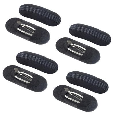 5 Pairs Black Bump It Up Volume Hair Base Invisible Hair Clip Volume Bump Inserts Hair Padding Hair Bumps Do Beehive Hair Styler Updo Hair Bun Maker Hair Accessories for Women Girls