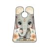 UOYO Cute Elephant Beard Bib Apron for Men Ethnic Floral Leaves Beard Hair Catcher, Non-Stick Beard Shave Trimming, Grooming Gifts for Husband, Dad view 2
