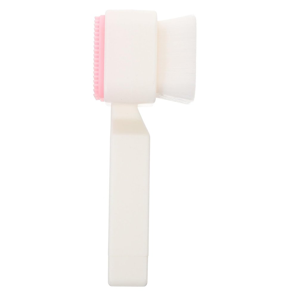Healvian Facial Cleansing Brush Double-Sided Tool for Deep Cleaning and Exfoliating for Women Skincare Routine Handheld Makeup Removal Accessory