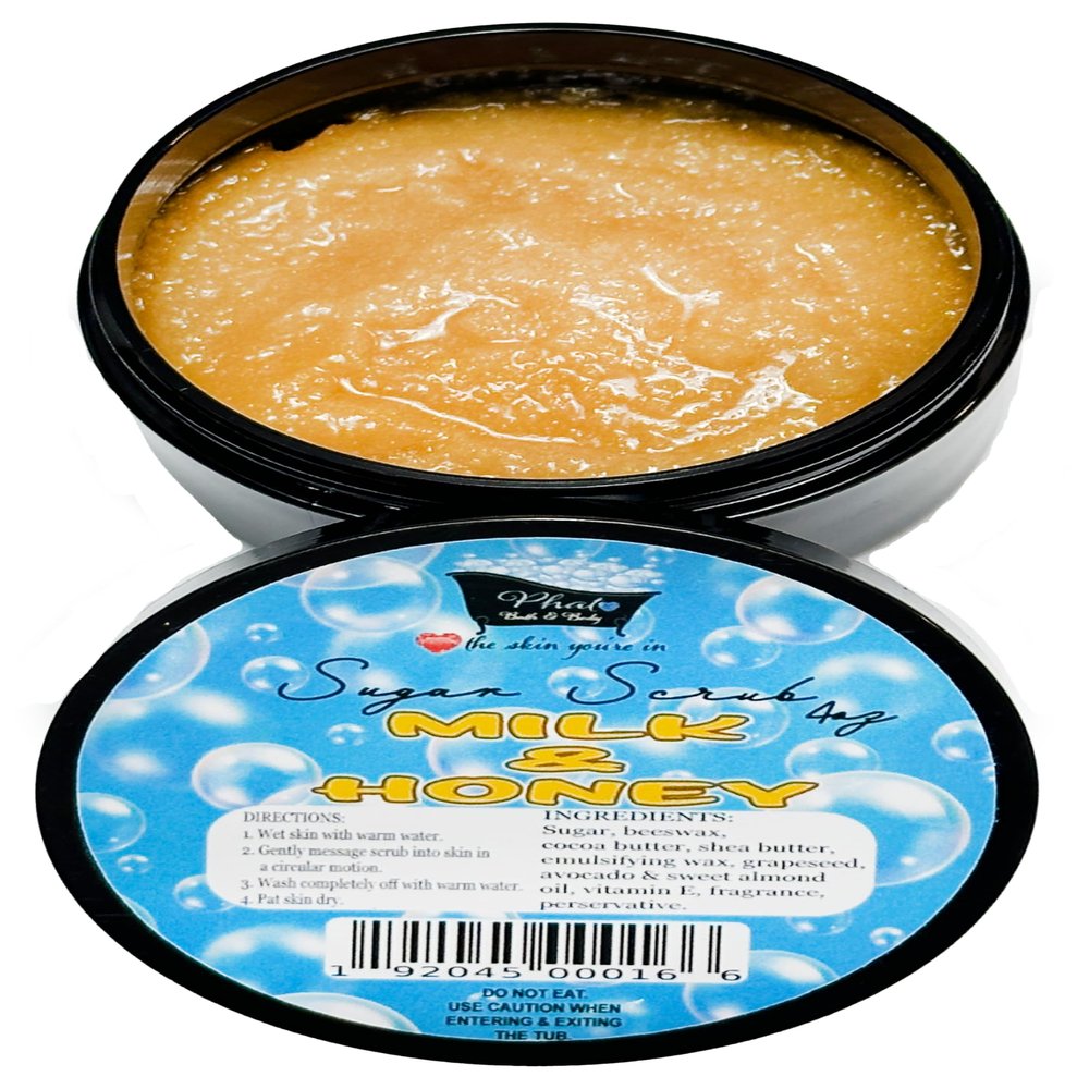 Milk & Honey Whipped Shea Sugar Scrub with Cocoa Butter Vitamin E | 5 oz