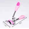 2 Pcs Stainless Steel Eyelash Curler with Built-in Comb Pinch Pain-Free Suitable for Any Eye Shapes and Sizes, with 4 Silicone Refill PadsHazy Pink&Light Pink view 4