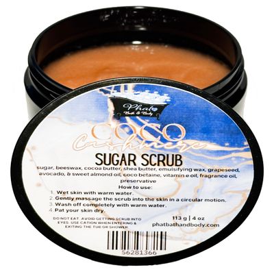 Coco Cashmere Whipped Shea Sugar Scrub with Cocoa Butter Cocoa Butter Cashmere Type | 5 oz