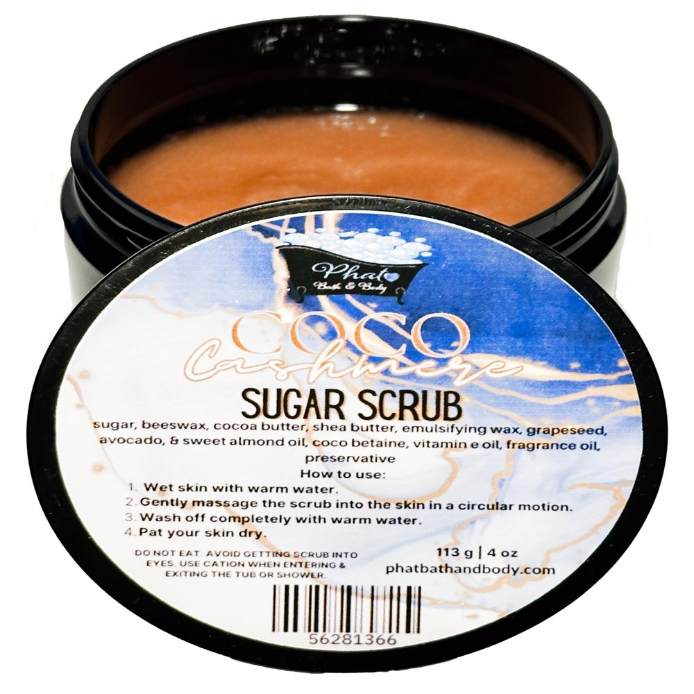 Coco Cashmere Whipped Shea Sugar Scrub with Cocoa Butter Cocoa Butter Cashmere Type | 5 oz