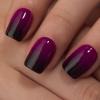 CurvLife Short Square Ombre Press On Nails, Gradient Glow Purple, Soft Gel view 3