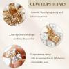 16 Pcs Small Pearl Claw Clips with Flower Design, Mini Hair Clips for Thin Thick Hair, Pearl Hair Accessories for Women Girls Sweet Tiny Hair Clips, Flower Hair Jaw Clamps Nonslip view 3