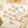 16 Pcs Small Pearl Claw Clips with Flower Design, Mini Hair Clips for Thin Thick Hair, Pearl Hair Accessories for Women Girls Sweet Tiny Hair Clips, Flower Hair Jaw Clamps Nonslip view 4
