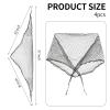 4-Piece Hair Net for Rollers, Triangular Mesh Women's Hair Net for Salon Styling, Sleep Styling, Fixed Hairstyle,Hair Protection (Approx. 35.5 * 35.5 * 57 Inches) view 2
