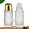 LJJCSFF 2pcs 50ml Glass Roller Bottles Large Empty Roller Ball Bottle Leak Proof Refillable Rollerball Bottles for Perfume Essential Oils Deodorant view 2