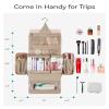 BAGSMART Travel Toiletry Bag, Extra Large Full-open Hanging Toiletry Bag for Women, Puffy Cosmetic Makeup Bag Organizer with Handle for Accessories, Essentials, Toiletries (Pink 13''L) view 3