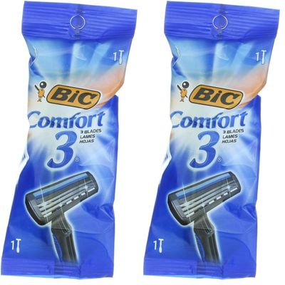 Bic Comfort Razor 3 For Men - 70330713802 (Pack of 2)