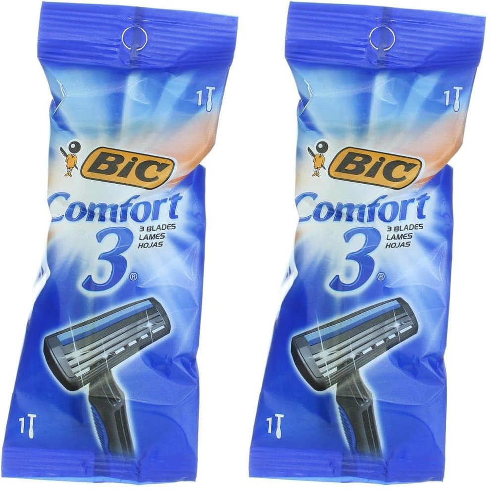 Bic Comfort Razor 3 For Men - 70330713802 (Pack of 2)