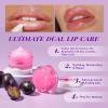 ANAI RUI Lip Therapy Set - Scrub & Mask, Overnight Hydrating Moisturizer With Exfoliator and Sleeping Mask for Plumping - Gift Kit for Dry, Chapped, Dark Lips, Grape view 4