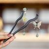 2 Pcs Hair Stick Flower Hairpins Chinese Vintage Hair Accessories Hair Chopsticks for Women Girls 039-#03 view 1