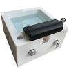 HENGCMM Acrylic Massage Footbath Heated Foot Spa Colorful Lamp Footbath Pedicure Foot Spa Nail Salon Pedicure Bathtub Square Footbath with Pedicure Foot Rest Massage Foot view 1