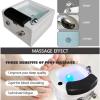 HENGCMM Acrylic Massage Footbath Heated Foot Spa Colorful Lamp Footbath Pedicure Foot Spa Nail Salon Pedicure Bathtub Square Footbath with Pedicure Foot Rest Massage Foot view 3