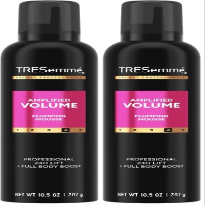 TRESemm Plumping Mousse | Total Volume | 24H Lift | 10.5 oz | Pack of 2