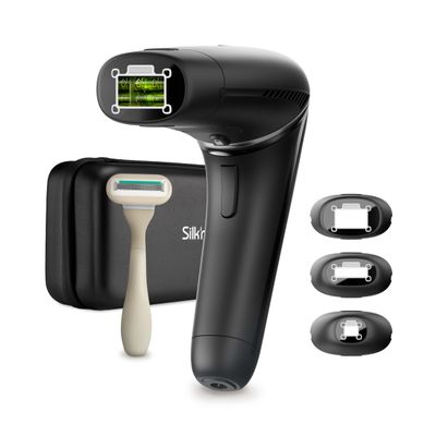 Silk'n Hair Removal Device for Women and Men, Silk'n 7 Professional IPL with Rotating Head, Painless Salon-Quality Results Starting in 3 Weeks, Face and Body with 3 Smart Attachments Black