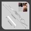 Hair Cutting Razor, Hair Razors For Cutting Hair Professional Styling Razor with Replacement Stainless Steel Blades for Salon/Home -11PCS Silver view 4