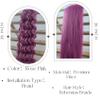Hot Pink Braiding Hair Pre stretched for Boho Braids Boho Braiding Hair with Boho Curls view 2