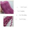 Hot Pink Braiding Hair Pre stretched for Boho Braids Boho Braiding Hair with Boho Curls view 3