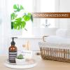 Anyoifax Makeup Perfume Organizer Tray 360 Degree Rotating Lazy Susan Skincare Lotion Organizer Spinning Cosmetics Storage for Dresser, Vanity, Bathroom Countertop, Small White view 3