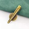 10pcs 4cm Metal Alligator Hair Clips with Cabochon Setting Tray Hair Clips with Blank Round Tray Base Alligator Hair Clips Blank Hairgrip Base Trays for DIY Hair Accessories, Antique Bronze view 2
