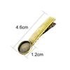 10pcs 4.6cm Metal Alligator Hair Clips with Cabochon Setting Tray Hair Clips with Blank Round Tray Base Alligator Hair Clips Blank Hairgrip Base Trays for DIY Hair Accessories, Antique Bronze view 3