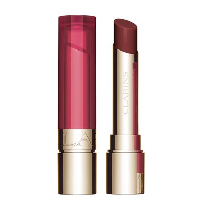 Clarins Lip Oil Balm | Nourishes, Hydrates, and Visibly Plumps | Natural, Sheer Finish and Shine | 99% Skincare Formula and 96% Natural Ingredients | Contains Hydrating Peptide | 0.1 Ounce, 06 Fig