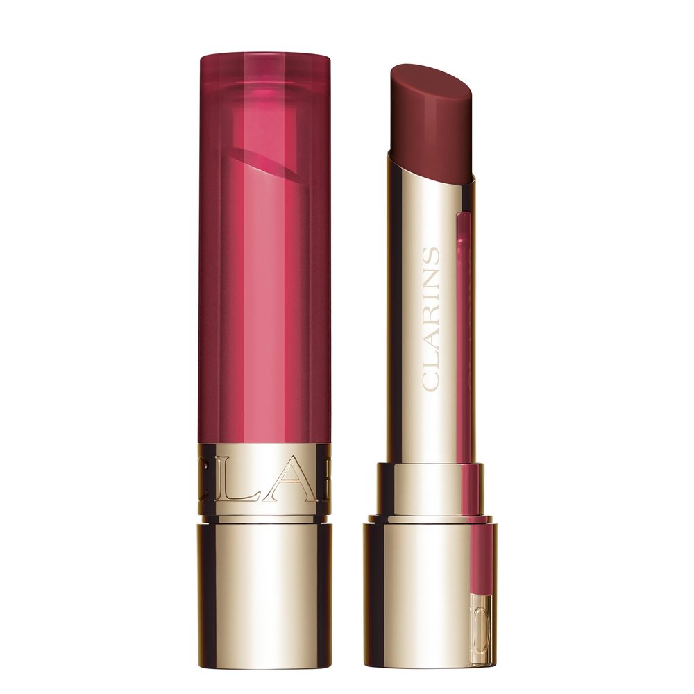 Clarins Lip Oil Balm | Nourishes, Hydrates, and Visibly Plumps | Natural, Sheer Finish and Shine | 99% Skincare Formula and 96% Natural Ingredients | Contains Hydrating Peptide | 0.1 Ounce, 06 Fig