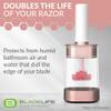 BLADELIFE Razor Storage Device for Women & Men Rose Gold - Fits All Leading Razors - Doubles The Life of Your Blade - Razor Travel Case 2024 New Model view 4