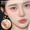 Qifylmaf 10 Colors Lip Tint Stain Set with Natural Fruits Design, Pearly Lustre Finish, Korean Plumping Lip Gloss Watery Lip Stain (Cartoon Box) view 2