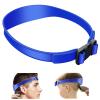 Bebeeco Fade Guide for Men Haircut, Adjustable Hair Trimming Guide Neckline Shaving Template Silicone Curved Haircut Band Self Hair Trimming Guide Band for DIY Home Haircuts (Blue) view 1