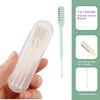 FREHOMEE Manual Nose Hair Trimmer for Man & Woman,Trimmer for Nose,Ear,Moustache Hair,Waterproof,Stainless Steel with Brush,Nasal Clippers (Green, 3 Pcs) view 2