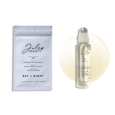 Julep Radiant Skin & Nails Duo (2pc Set): Julep Patch Me Up Waterproof Pimple Patches 72 pcs + Roll With It Nail and Cuticle Nourishing Treatment Oil with Vitamin E