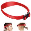 Bebeeco Fade Guide for Men Haircut, Adjustable Hair Trimming Guide Neckline Shaving Template Silicone Curved Haircut Band Self Hair Trimming Guide Band for DIY Home Haircuts (Red) view 1