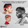 Bebeeco Fade Guide for Men Haircut, Adjustable Hair Trimming Guide Neckline Shaving Template Silicone Curved Haircut Band Self Hair Trimming Guide Band for DIY Home Haircuts (Red) view 3