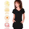 Colortrak Limitless Bleach Proof Work-and-Play Tunic, Black, Large view 2
